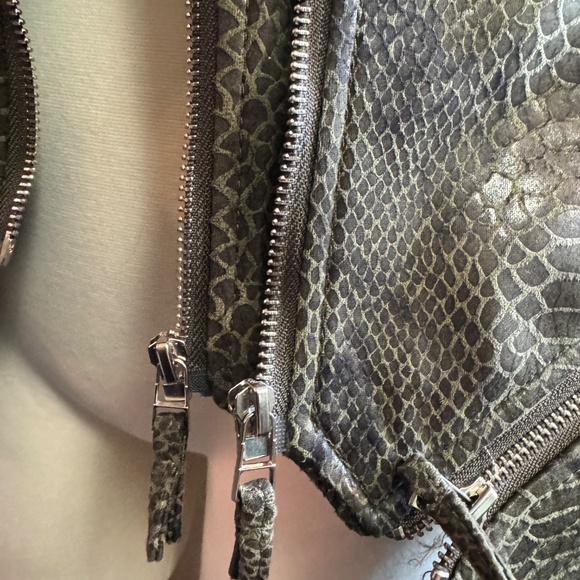 Fashion SX Rivet Faux Leather Jacket Zipper Moto Biker - Picture 10 of 14